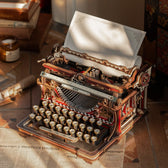ROKR Mechanický Typewriter Dřevěný 3D Puzzle LK703C (Magic Version) ROKR