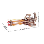 ROKR Rotating- Barrel stroj hračky Gun 3D dřevěné puzzle Toys Quiz