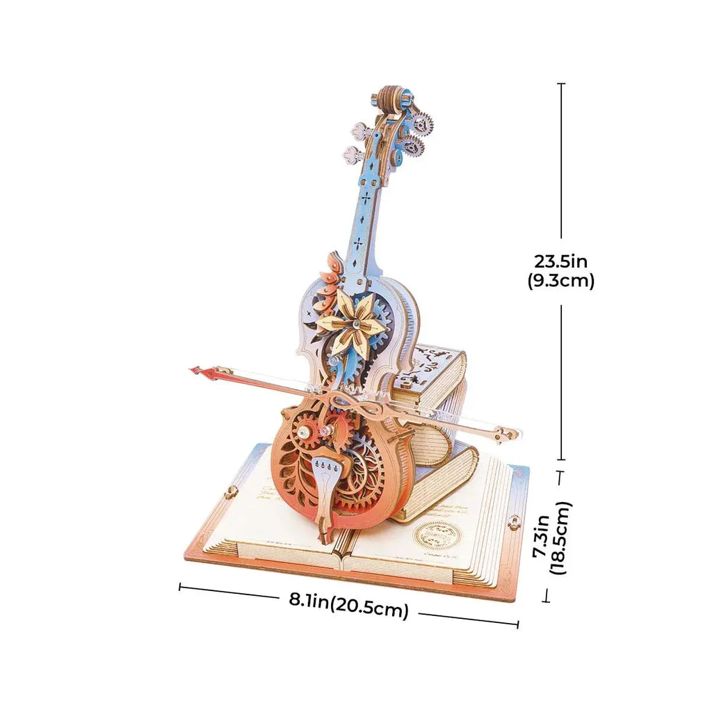 ROKR Symphony of Gorgeous Dreams Mechanical Music Box 3D Wooden Puzzle Toys Quiz