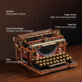 ROKR Mechanický Typewriter Dřevěný 3D Puzzle LK703C (Magic Version) ROKR