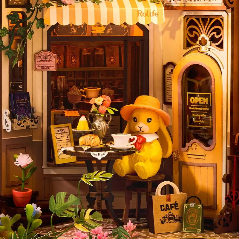 Intimate Coffee Shop Setting