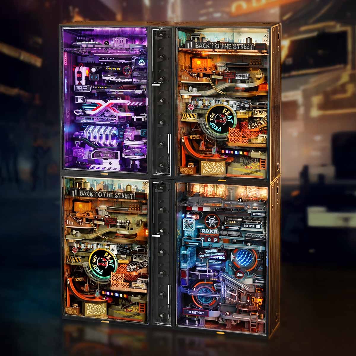 ROKR Hip-Hop Street Marble Run Mechanical 3D Puzzle