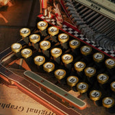 ROKR Mechanický Typewriter Dřevěný 3D Puzzle LK703C (Magic Version) ROKR