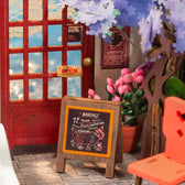 Rolife Sea Holiday Restaurace DIY Miniature House Toys Quiz