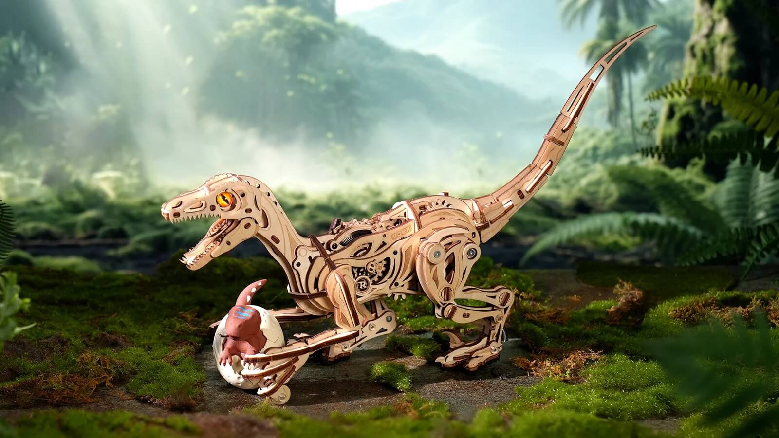 Chůze Zvířata pohybující 3D dřevěné stavebnice puzzle - Toys Quiz