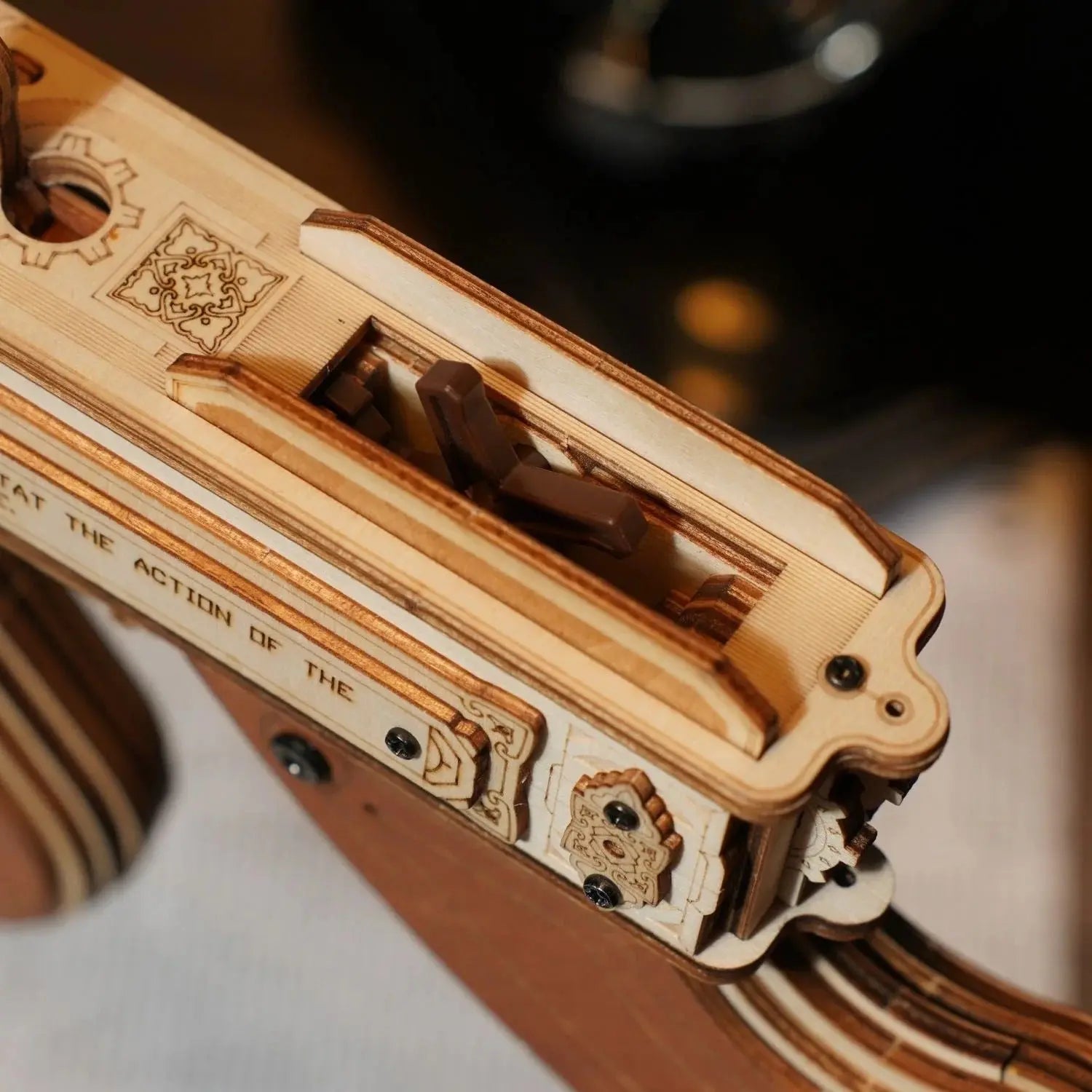 ROKR AK-47 Assault Rifle Toy Gun 3D Wooden Puzzle Toys Quiz