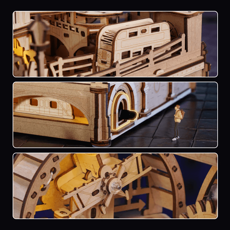 Marble Travel • London Marble Run Wooden 3D Puzzle - Toys Quiz