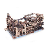 ROKR Marble Spaceport Marble Run 3D Wooden Puzzle Toys Quiz