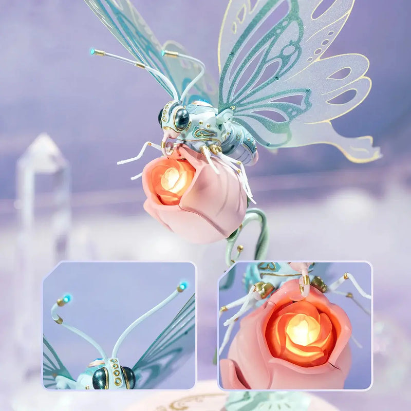 Illuminated Rose and Antennae