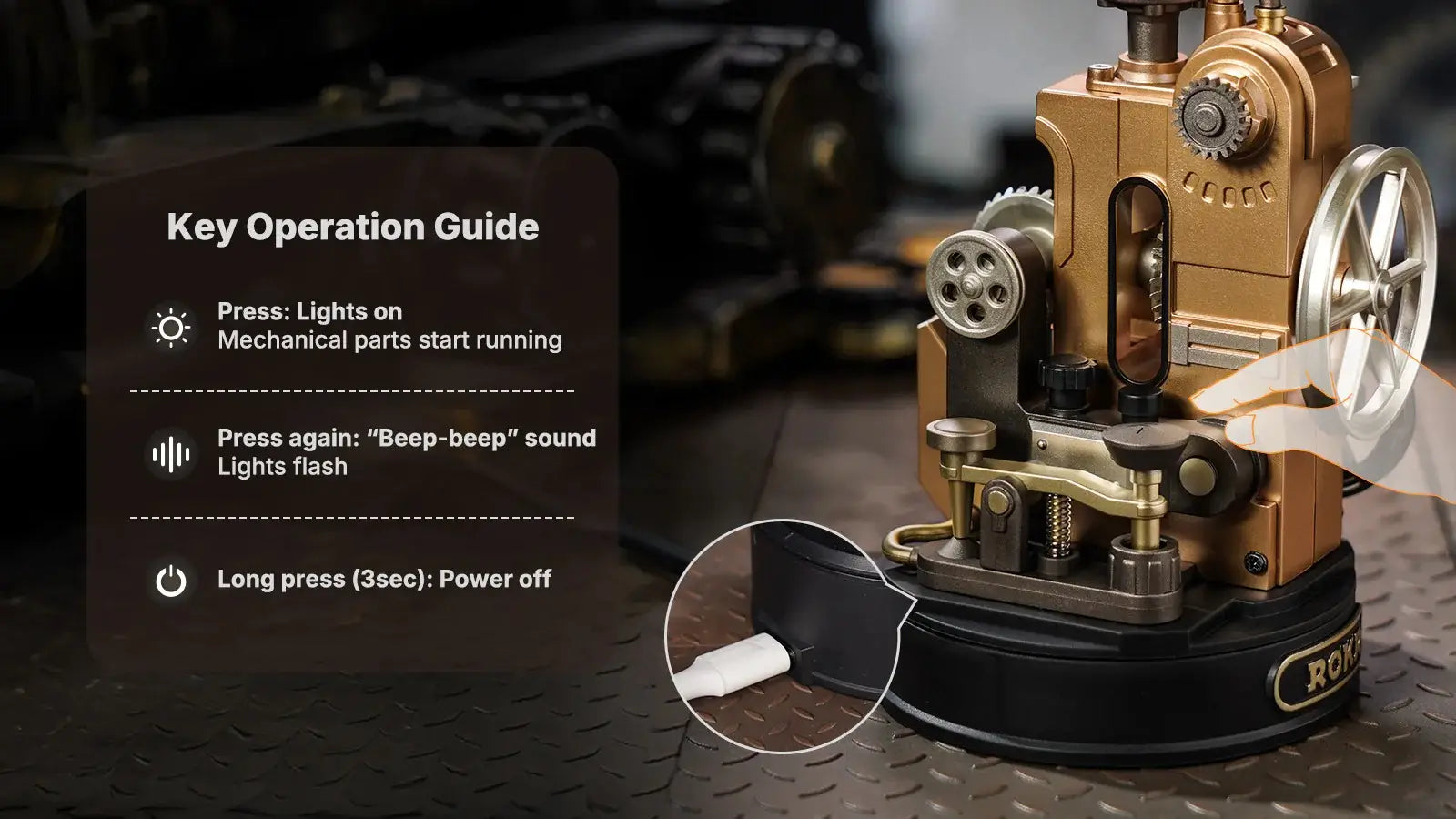 Morse Telegraph 3D Puzzle – ROKR Mechanical Model CGM02
