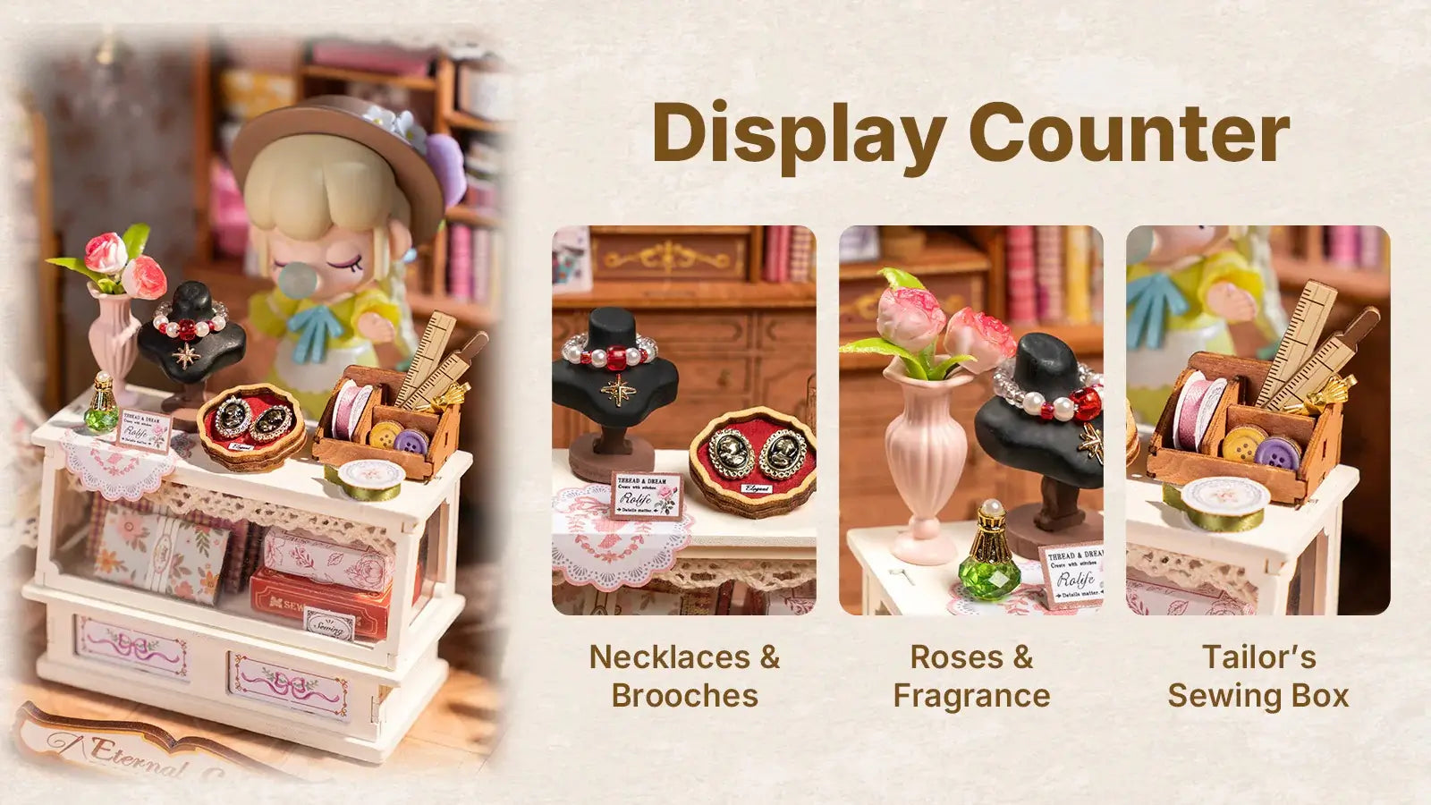 Tailor Shop Miniature House – Rolife Elsa's Tailoring DG178