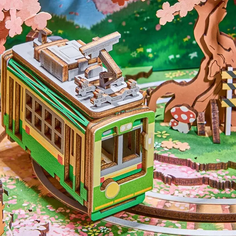 Sakura-filled Train Tracks