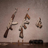 ROKR AK-47 Napadení Rifle Toy Gun 3D dřevěné puzzle Toys Quiz
