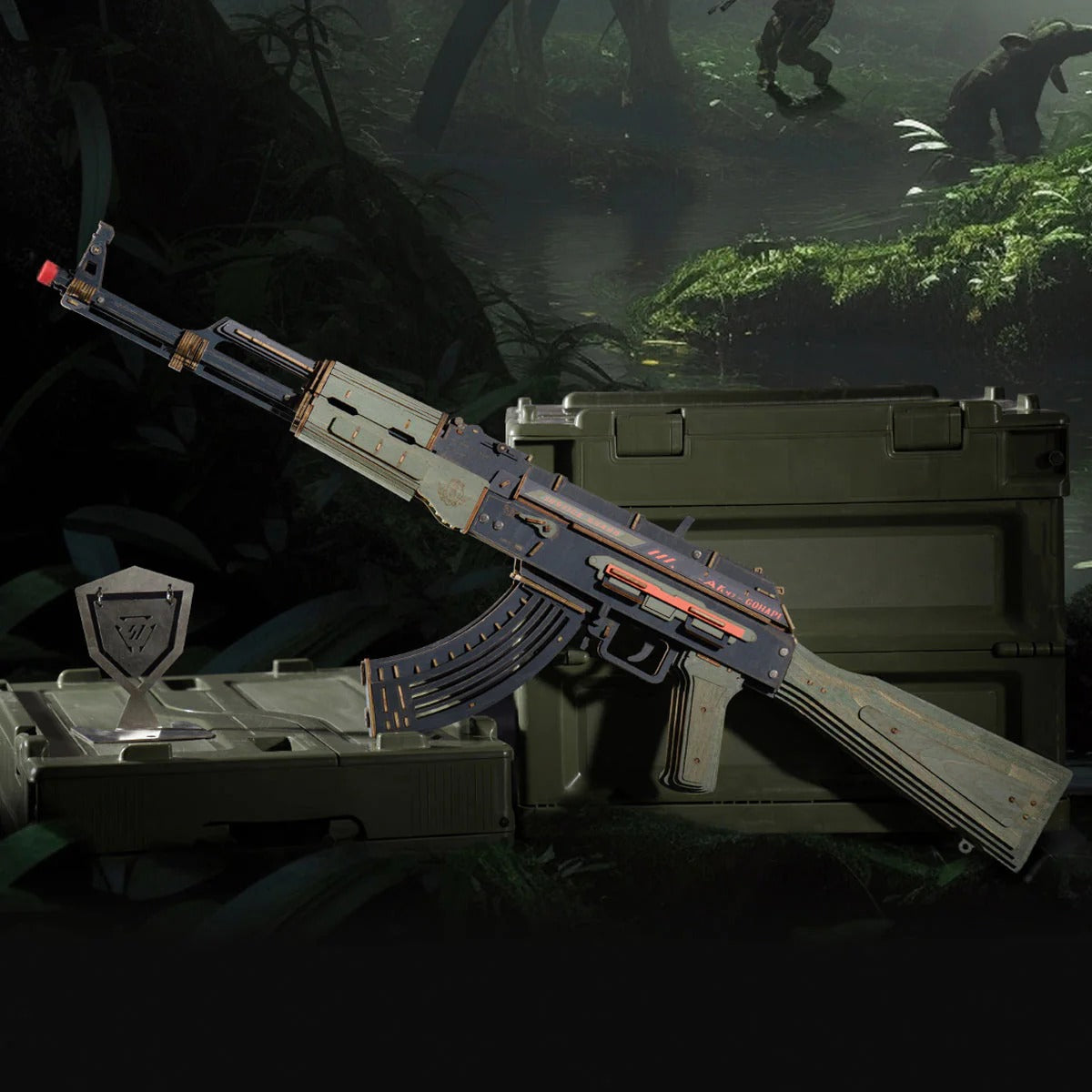 ROKR AK-47 Assault Rifle Toy Gun 3D Wooden Puzzle