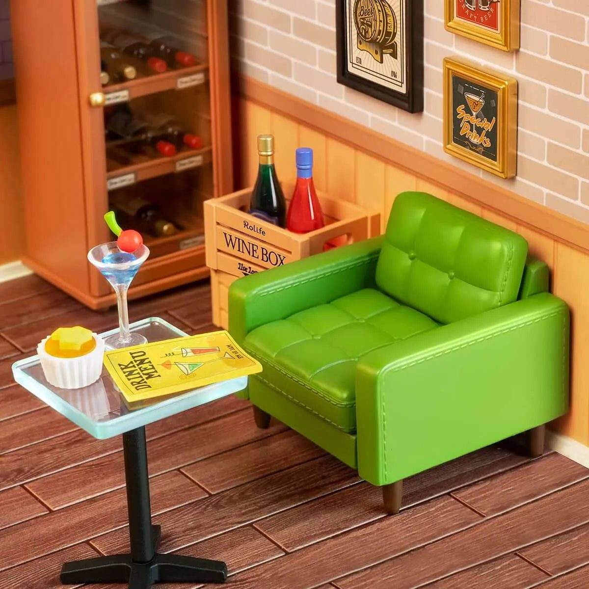 Leisurely Cheers Bar DIY Plastic Miniature House - Toys Quiz