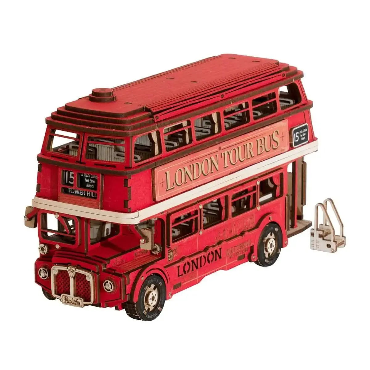 London Tour Bus 3D Wooden Puzzle - Toys Quiz