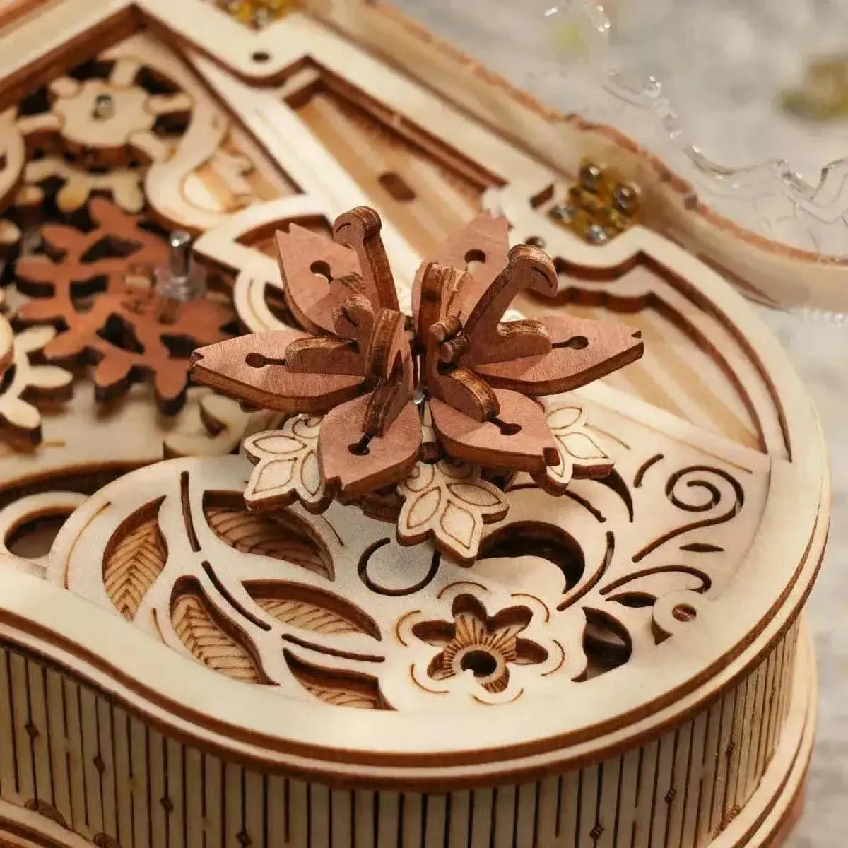 Magic Piano Mechanical Music Box 3D Wooden Puzzle - Toys Quiz