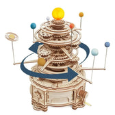 Mechanické Orrery 3D dřevěné puzzle - Toys Quiz