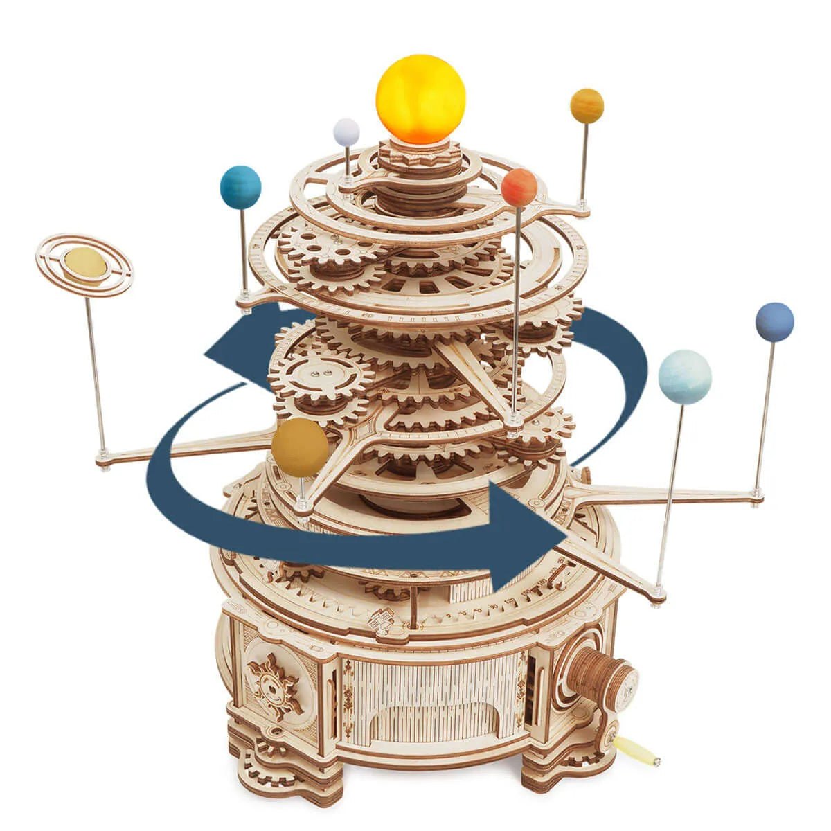 Mechanical Orrery 3D Wooden Puzzle - Toys Quiz