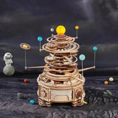 Mechanické Orrery 3D dřevěné puzzle - Toys Quiz