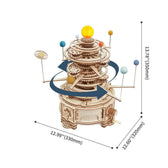 Mechanické Orrery 3D dřevěné puzzle - Toys Quiz