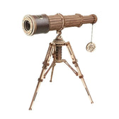 Monokulární teleskop 3D dřevěné puzzle - Toys Quiz