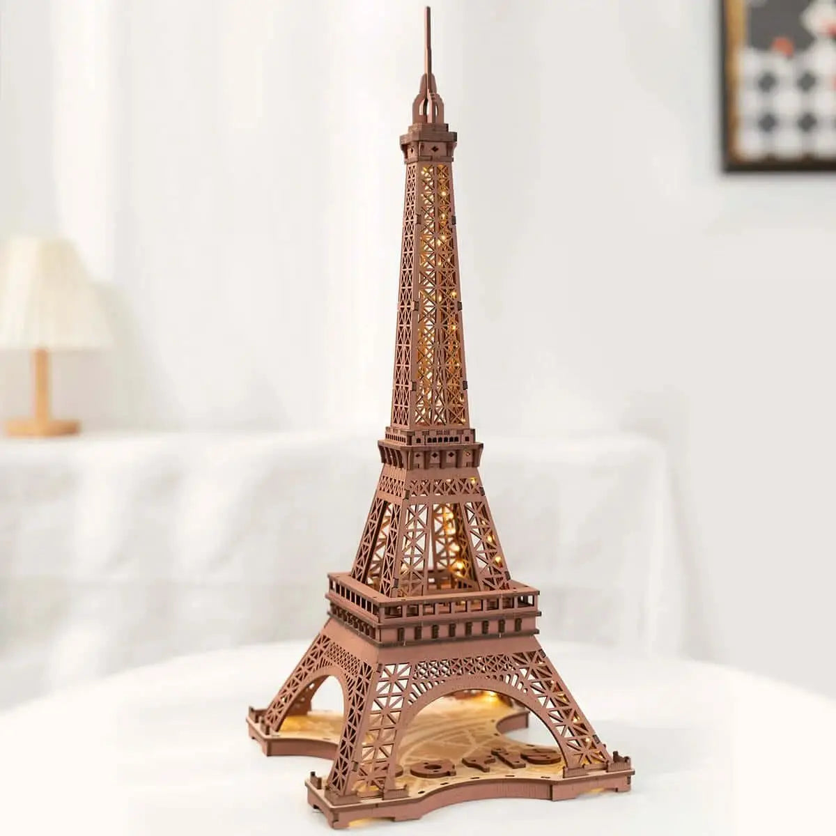 Night of the Eiffel Tower 3D Wooden Puzzle - Toys Quiz