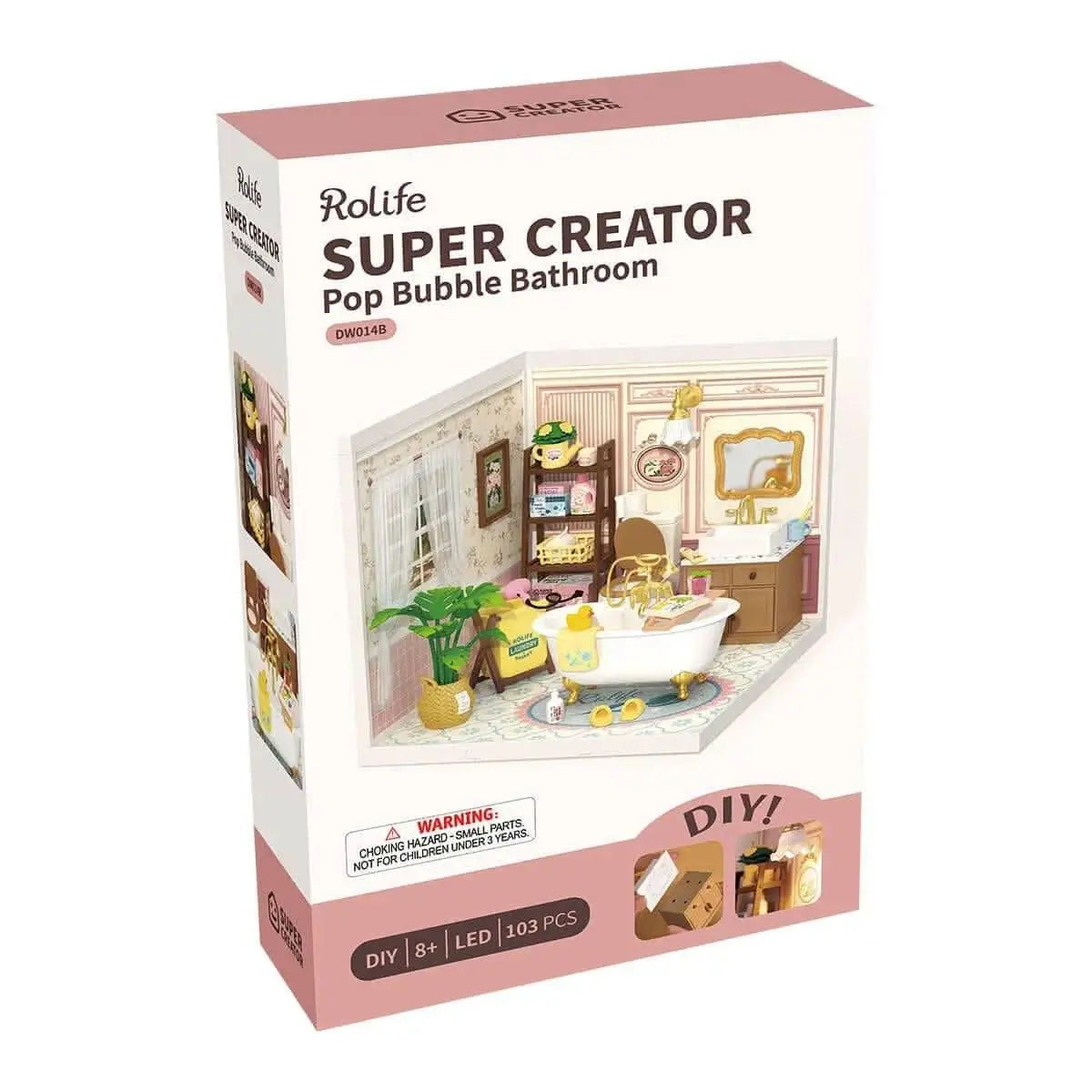 Pop Bubble Bathroom Plastic DIY Miniature House - Toys Quiz