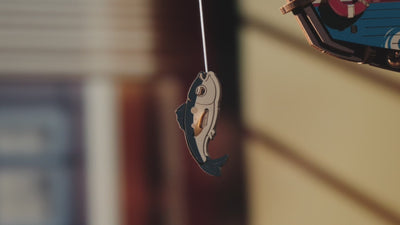 Ocean Fisher Pendulum Toy demonstrating gravity-powered rocking motion