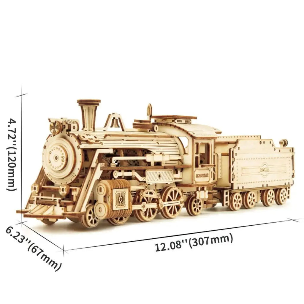 Prime Steam Express Train 3D Wooden Puzzle - Toys Quiz