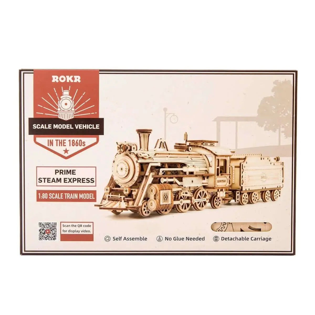 Prime Steam Express Train 3D Wooden Puzzle - Toys Quiz