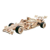 3D dřevěné puzzle - Souprava modelu závodního vozu DIY - Toys Quiz
