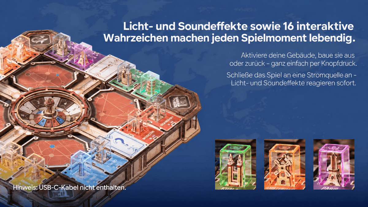 ROKR Fortune Quest EGM01 – 3D-Holzpuzzle und spielbares Brettspiel