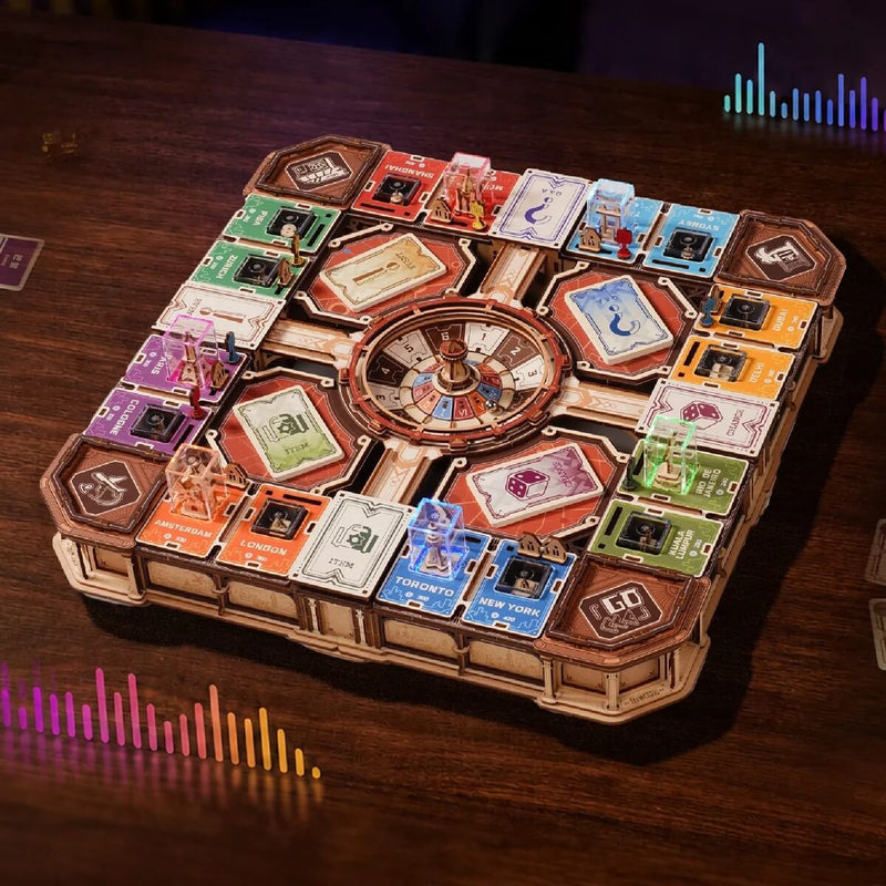 Interactive Lights, Sounds and Moving Landmarks