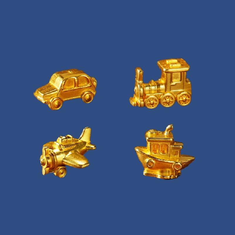 Four Zinc-Alloy Player Tokens