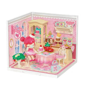 Rolife Nanci Strawberry Teatime DWL07 miniature cake shop with Nanci figure and tea table