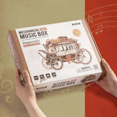 Mechanická dřevěná hudba Krabice s vinobraní řemeslné práce - Toys Quiz