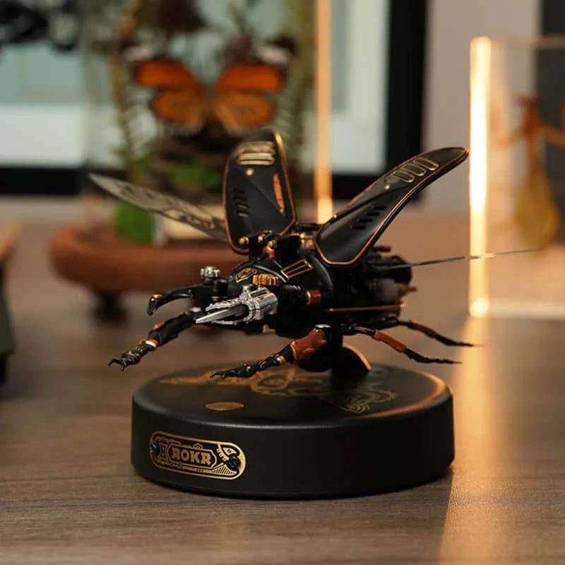 DIY wooden mechanical beetle puzzle kit for collectors - Toys Quiz