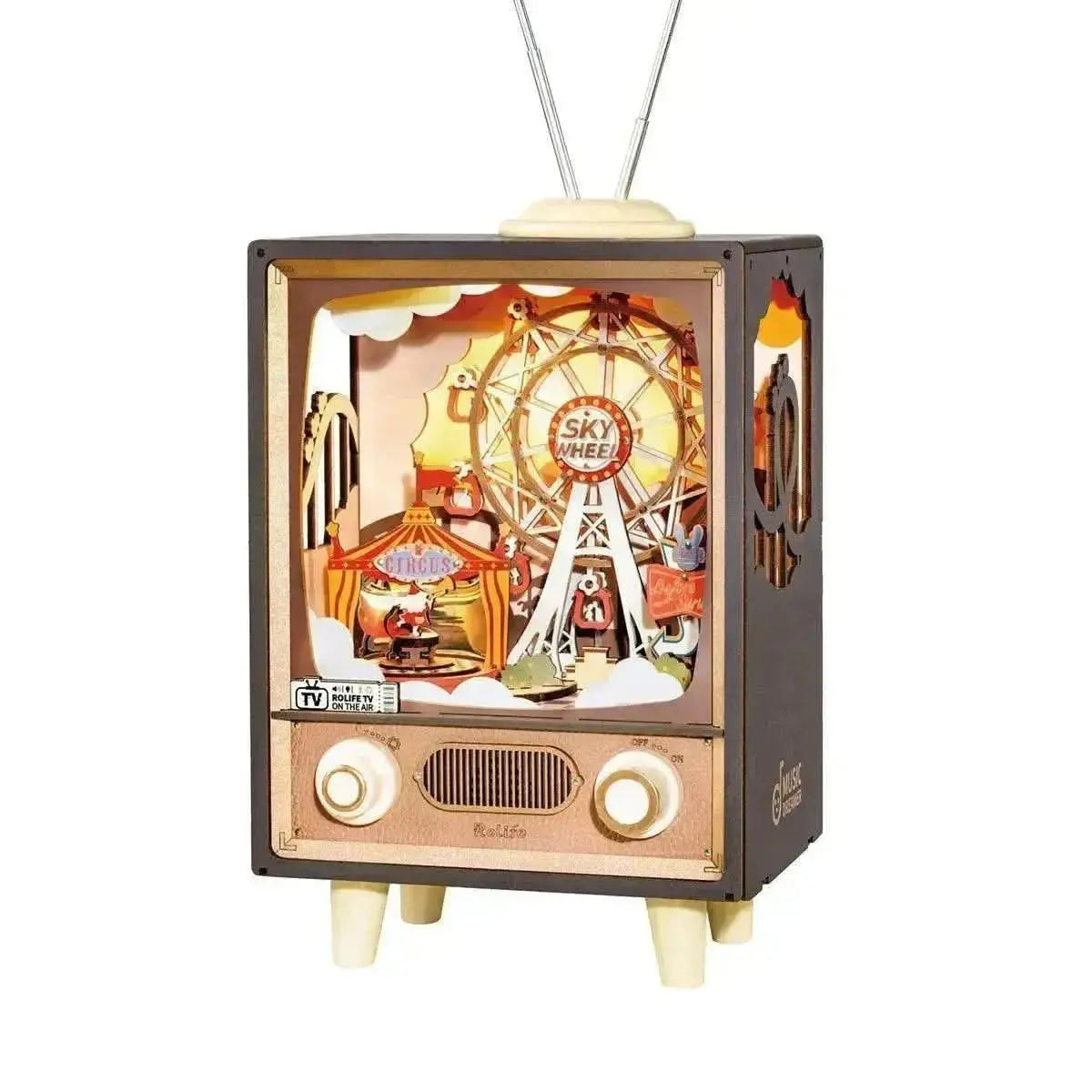 Wooden Music Box – Sunset Carnival DIY 3D puzzle kit - Toys Quiz