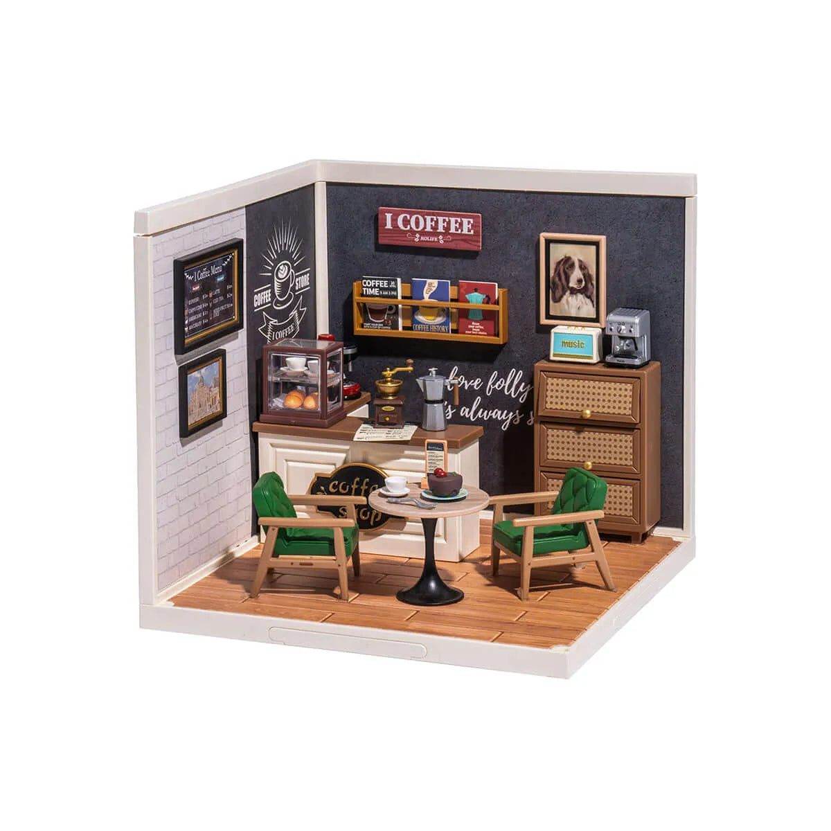 DIY Miniature House Kit-Miniature Cafe Model