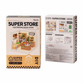 Super Creator Fascinující knihkupectví Plastové DIY Miniature House Kit - Toys Quiz