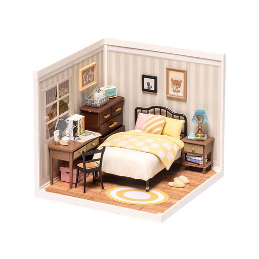 DIY Miniature House Kit – Sweet Dream Bedroom model with furniture