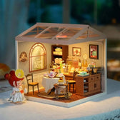 Sweet Sips Tea DIY Miniature House Kit – handcrafted with elegant tea shop details - Toys Quiz