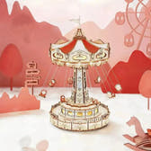 Swing Ride DIY Music Box 3D Wooden Puzzle - Toys Quiz