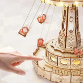 Swing Ride DIY Music Box 3D Wooden Puzzle - Toys Quiz