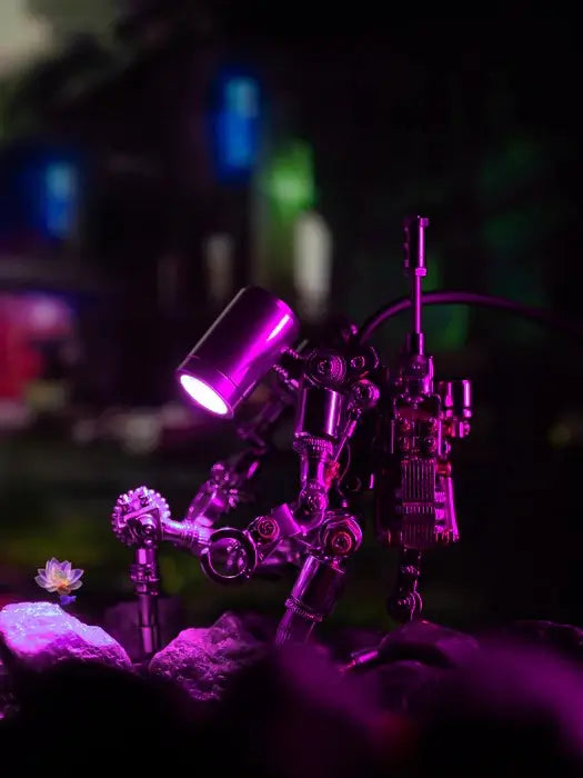 Terminator M 3D metal puzzle model with LED light and poseable parts