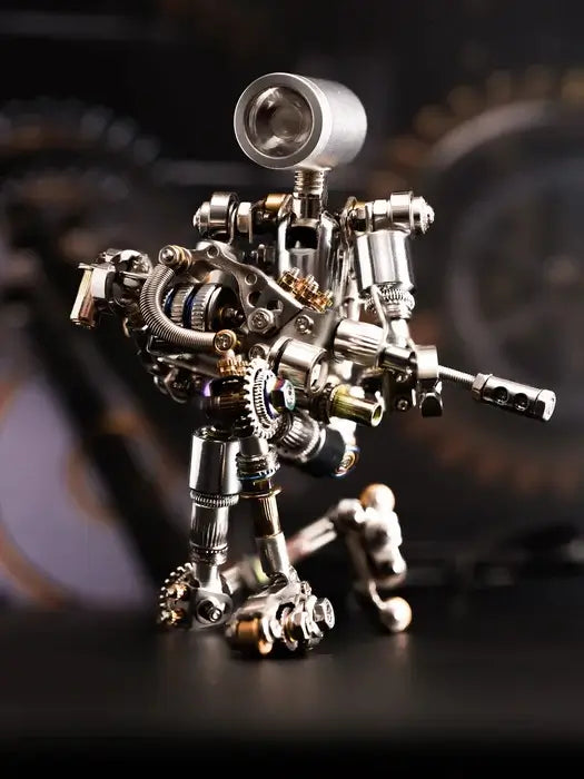 Terminator M 3D metal puzzle model with LED light and poseable parts