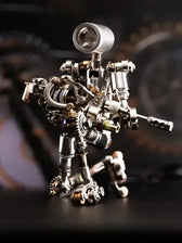 Terminator M 3D metal puzzle model with LED light and poseable parts