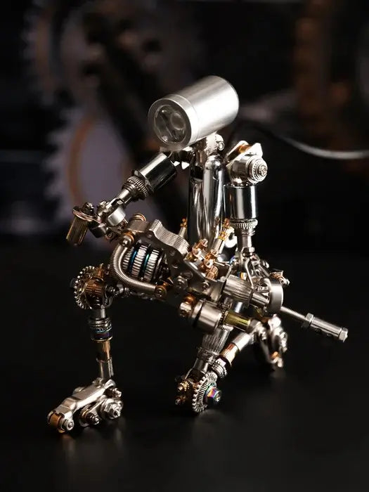 Terminator M 3D metal puzzle model with LED light and poseable parts