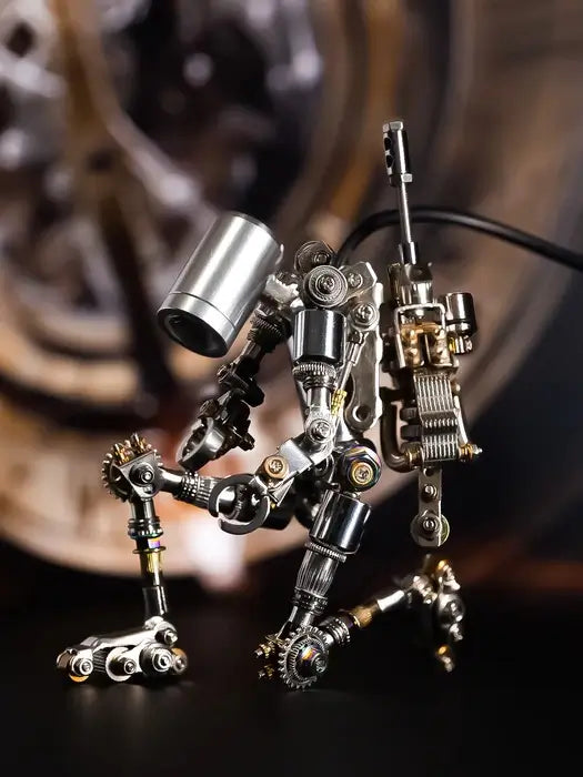 Terminator M 3D metal puzzle model with LED light and poseable parts